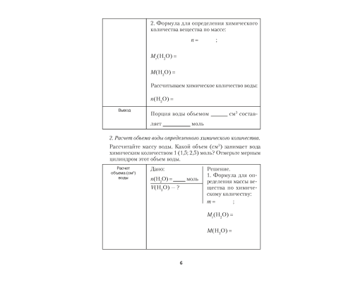 Тетрадь для практических работ по химии для 8 класса